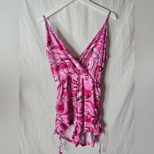 Street wear society Pink romper- Size Large- NWT